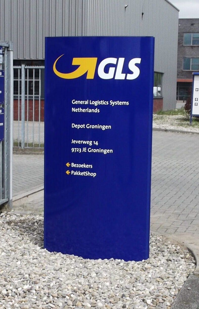 GLS bewegwijzering Zuil