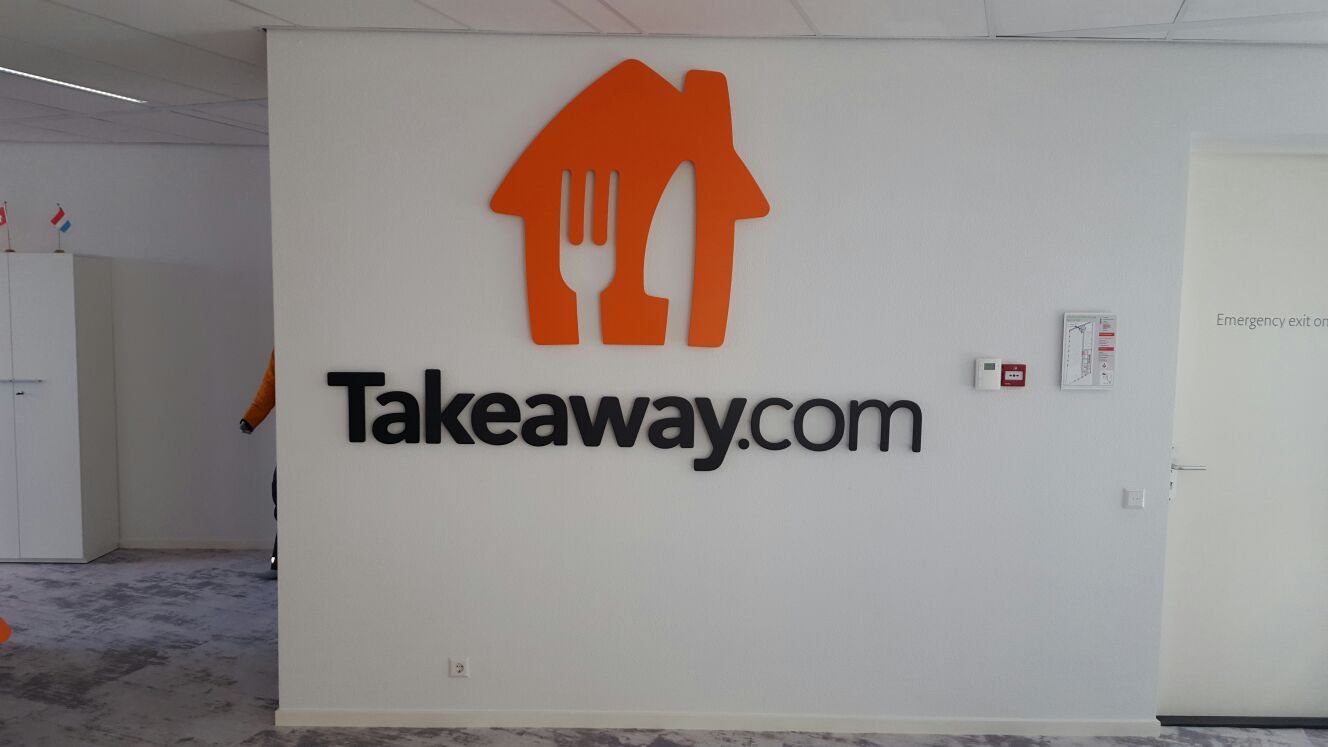 Takeaway.com in gevelletters