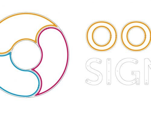 The Factory – Technische tekening Technische tekening van logo OSF